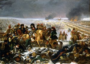 Napoleon auf dem Schlachtfeld von Eylau